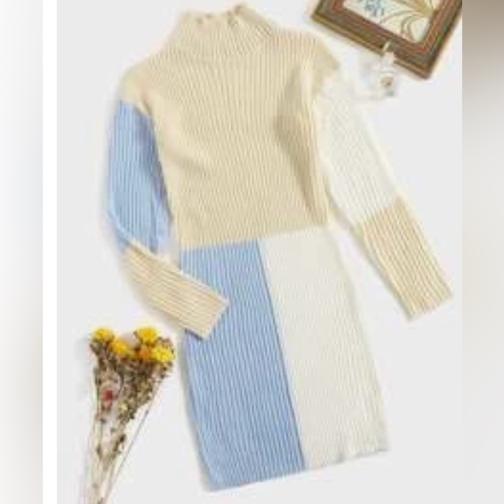 Sweater Dress 3 tones, “S”